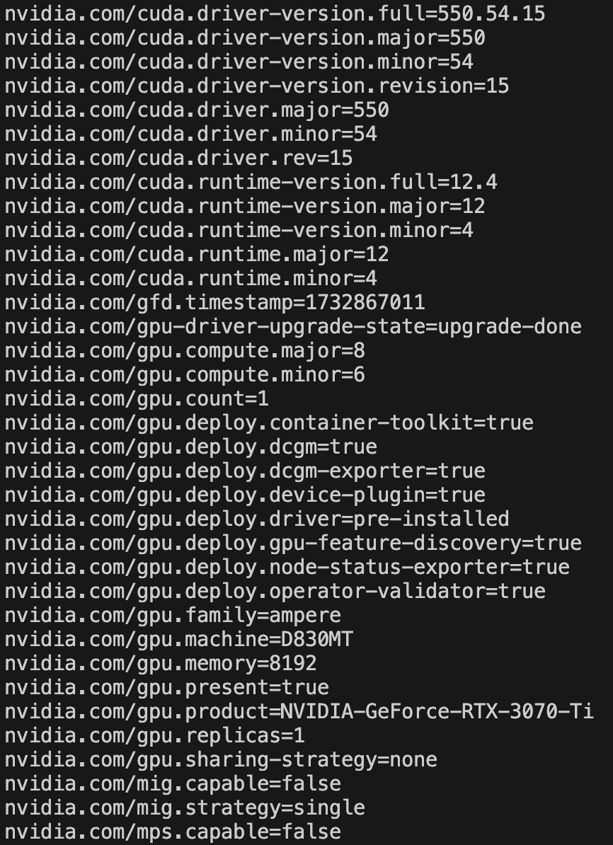 Check if the node is labeled with the following labels